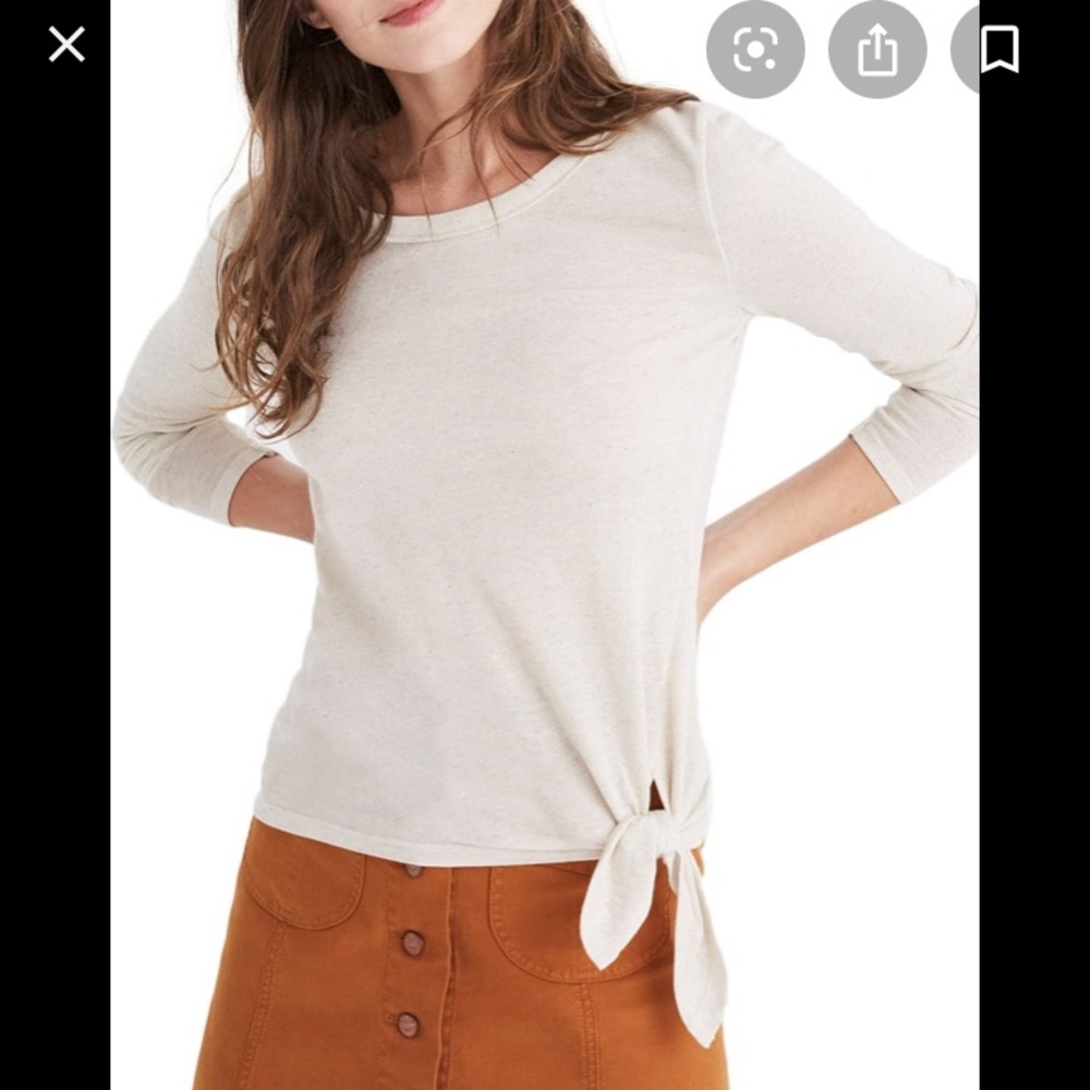 Madewell Soundcheck Side Tie Tee